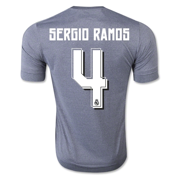 Real Madrid 2015-16 SERGIO RAMOS #4 Away Soccer Jersey